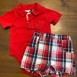 ⭐️3/$10⭐️ Polo and plaid shorts